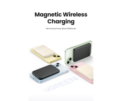 Ugreen 25208 batería externa 10000 mAh Cargador inalámbrico Beige