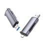 Ugreen 50706 lector de tarjeta USB/Micro-USB Plata