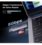 Ugreen 50706 lector de tarjeta USB/Micro-USB Plata