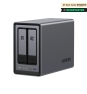 Ugreen NASync DXP2800 NAS System 2-Bay Compacto Intel® N N100 8 GB DDR5 0 TB UGOS Pro Negro