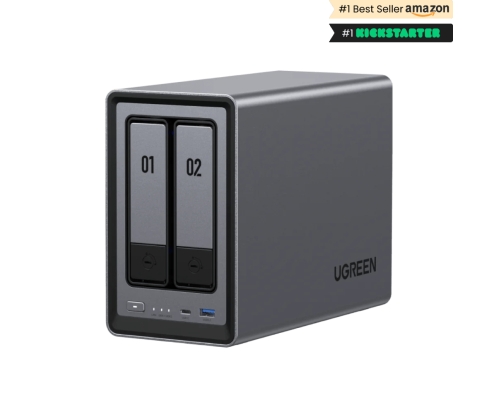 Ugreen NASync DXP2800 NAS System 2-Bay Compacto Intel® N N100 8 GB DDR5 0 TB UGOS Pro Negro