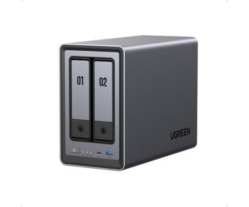 Ugreen NASync DXP2800 NAS System 2-Bay Compacto Intel® N N100 8 GB DDR5 0 TB UGOS Pro Negro