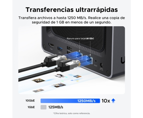 Ugreen NASync DXP4800 Plus NAS Escritorio Intel® Pentium® Gold 8505 8 GB DDR5 0 TB UGOS PRO