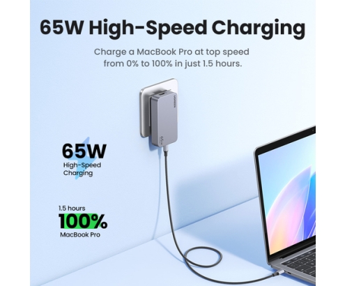 Ugreen Nexode Pro 65W GaN Travel Charger Interior