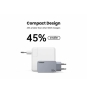 Ugreen Nexode Pro EU 3-Port GaN PD Fast Charger With USB-C Cable Universal Negro, Gris Corriente alterna Carga rápida Interior
