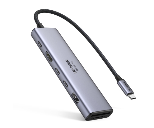 Ugreen REVODOK 7-IN-1 4K@60HZ HDMI DOCK Acoplamiento Base Gris