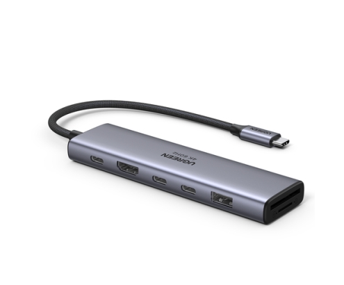 Ugreen REVODOK 7-IN-1 4K@60HZ HDMI DOCK Acoplamiento Base Gris