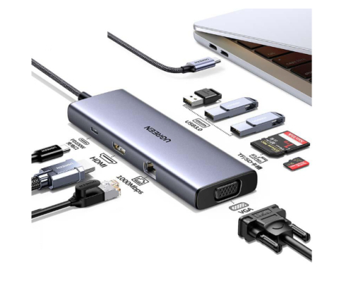 Ugreen Revodok USB-C 6-IN-1 Hub met 4K HDMI USB Tipo C 10000 Mbit/s