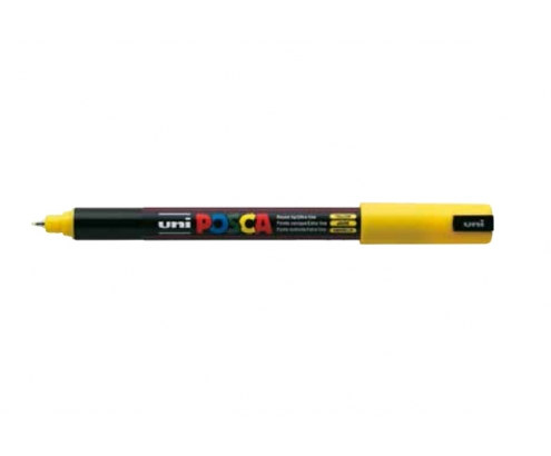 Uni-Ball PC-1MR BolÍgrafo retráctil con clip Amarillo 1 pieza(s)
