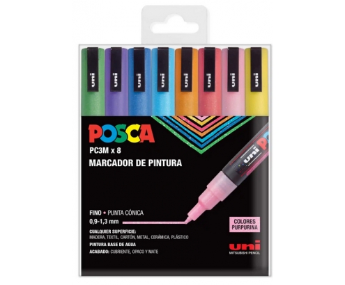 Uni-Ball PC-3M/8C Multicolor 8 pieza(s)