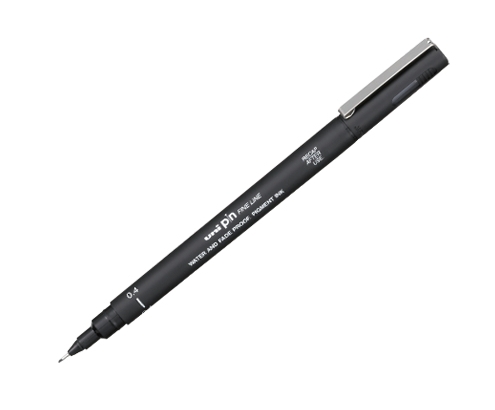 Uni-Ball PIN 04 marcador 1 pieza(s) Negro