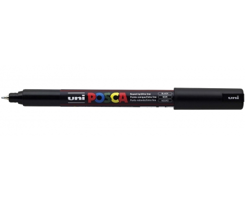 Uni-Ball Posca PC-1MR marcador Punta redonda Negro