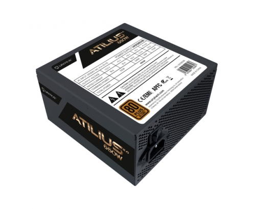 UNYKAch ATX Atilius 2.0 Black 650W 80+ Bronze unidad de fuente de alimentación 20+4 pin ATX Negro