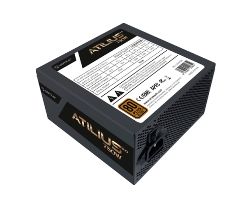 UNYKAch ATX Atilius 2.0 Black 750W 80+ Bronze unidad de fuente de alimentación 20+4 pin ATX Negro