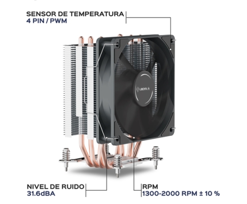UNYKAch Disipador CPU UNYCOOL H40