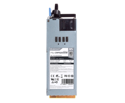 UNYKAch Fuente de Alimentación Redundante CRPS 2000WR 80 Plus Platinum