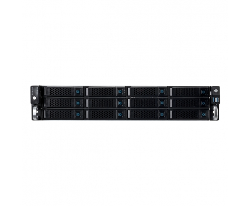 UNYKAch Servidor Rack Hot Swap 2U / 12 BahÍas Negro, Plata