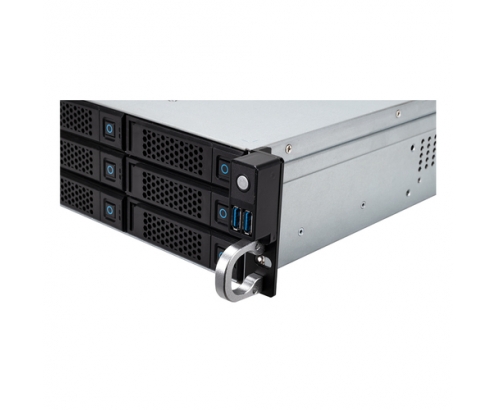 UNYKAch Servidor Rack Hot Swap 2U / 12 BahÍas Negro, Plata