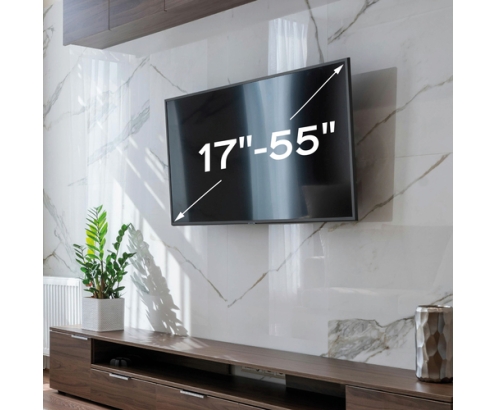 UNYKAch Soporte De Pared Universal Inclinable Y Giratorio UK1113 17″-55″ TV / Monitores