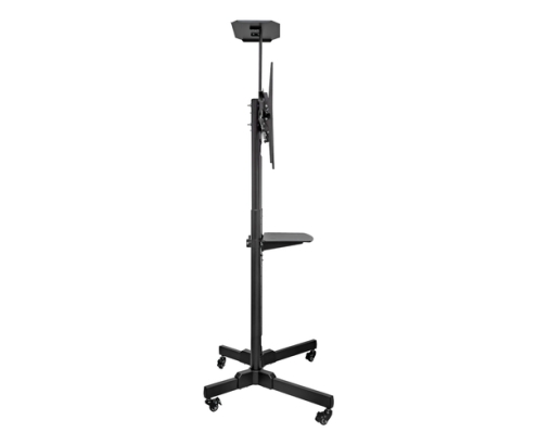 UNYKAch Soporte De Suelo Universal Móvil, Con 2 Bandejas Y Altura Regulable UK501 32″-75″ TV / Monitores