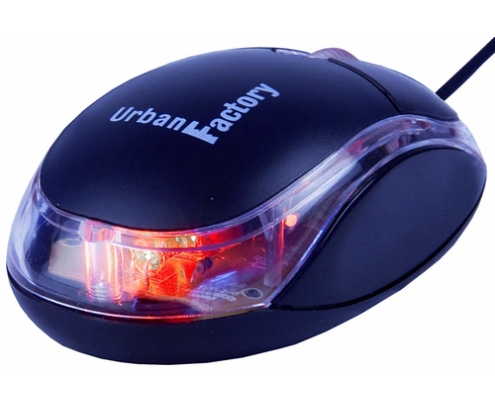 Urban Factory BDM02UF ratón Ambidextro USB tipo A Óptico 800 DPI