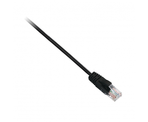 V7 Latiguillo de red rj45 CAT5e u/utp 0.5m negro 