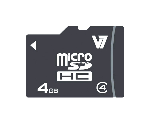 V7 Micro tarjeta de 4 GB SDHC Clase 4 + adaptador