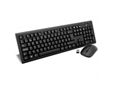 V7 Teclado y raton rf inalambrico qwerty español negro 