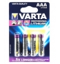 Varta 4x AAA Lithium BaterÍ­a de un solo uso Litio