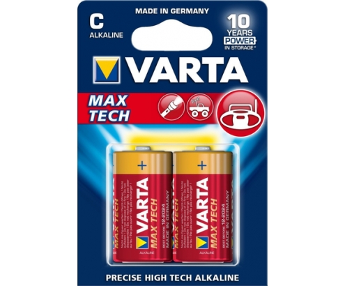 Varta MAX TECH 2x Alkaline C BaterÍ­a de un solo uso Alcalino