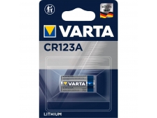 Varta pila CR123A litio 1430mah azul plata 