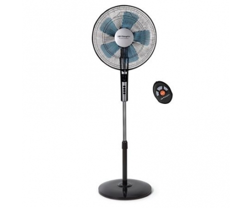VENTILADOR DE PIE ORBEGOZO SF 0640 65W ASPAS 40CM 2 VELOCIDADES MANDO A DISTANCIA NEGRO 17202