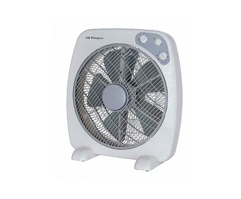 VENTILADOR DE SUELO ORBEGOZO BOX FAN BF 0140 60W ASPAS 40CM 3 VELOCIDADES BLANCO 12942
