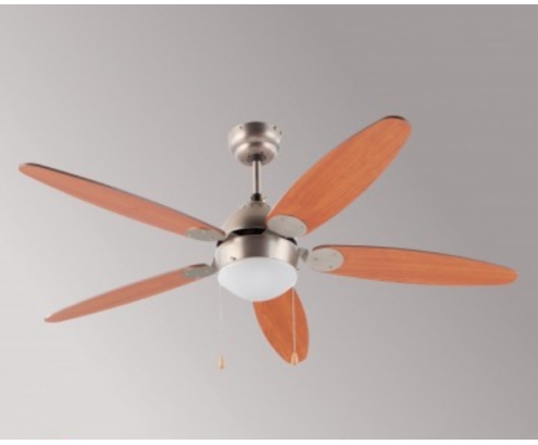 VENTILADOR DE TECHO CON LUZ FM 60W 132CM 3 VELOCIDADES VT-130