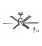 VENTILADOR DE TECHO CON LUZ ORBEGOZO CP 50120 65W 120CM 3 VELOCIDADES MANDO A DISTANCIA PLATA 13860