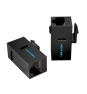 Vention Adaptador Conector RJ45 IPGB0-5 Cat6 UTP/ RJ45 Hembra - RJ45 Hembra/ 5 uds/ Negro