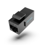 Vention Adaptador Conector RJ45 IPGB0-5 Cat6 UTP/ RJ45 Hembra - RJ45 Hembra/ 5 uds/ Negro