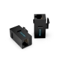 Vention Adaptador Conector RJ45 IPGB0-5 Cat6 UTP/ RJ45 Hembra - RJ45 Hembra/ 5 uds/ Negro