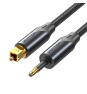 Vention BKCBH cable de audio 2 m Toslink Mini-TOSLINK Negro