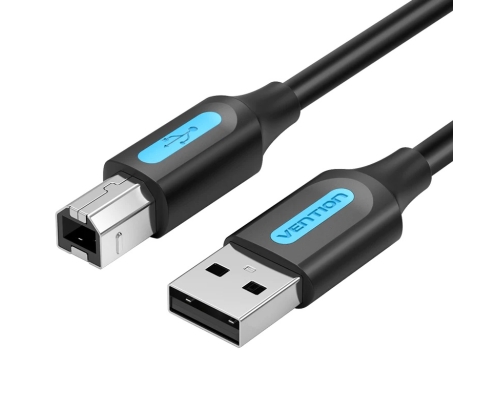 Vention Cable USB 2.0 Impresora COQBI/ USB Tipo-B Macho - USB Macho/ 3m/ Negro