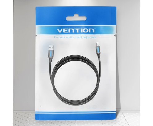 Vention Cable USB 2.0 Impresora COQBI/ USB Tipo-B Macho - USB Macho/ 3m/ Negro