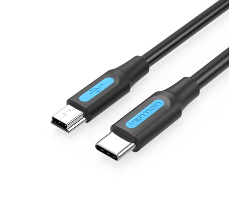 Vention Cable USB 2.0 Tipo-C COWBH/ USB Tipo-C Macho - MiniUSB Macho/ 2m/ Negro