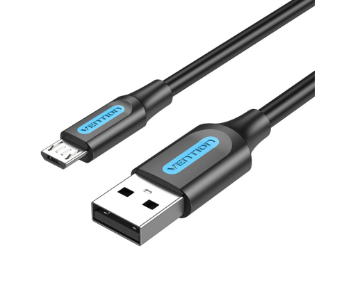Vention COLBC cable USB USB 2.0 0,25 m USB A Micro-USB B 0,48 Gbit/s Negro