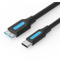 Vention CQABD cable USB USB 3.2 Gen 1 (3.1 Gen 1) 0,5 m USB C Micro-USB B 5 Gbit/s Negro