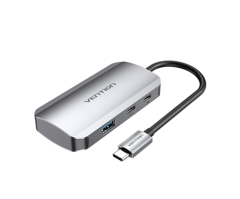 Vention Hub USB Tipo-C TNDHB/ 3xUSB/ 1xUSB Tipo-C/ 1xUSB Tipo-C PD