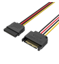 Vention KDABY cable de SATA 0,3 m SATA de 15 pines Negro