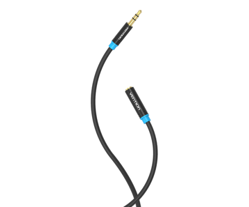 Vention VAB-B06-B500-M cable de audio 5 m 3,5mm Negro