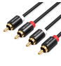 Vention VAB-R06-B300 cable de audio 3 m RCA Negro