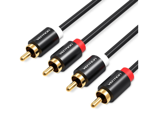 Vention VAB-R06-B300 cable de audio 3 m RCA Negro
