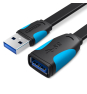 Vention VAS-A13 cable USB USB 3.2 Gen 1 (3.1 Gen 1) 0,5 m USB A 5 Gbit/s Negro